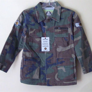 BOYS JACKET CAMOUFLAGE Cargo Toddler NWT